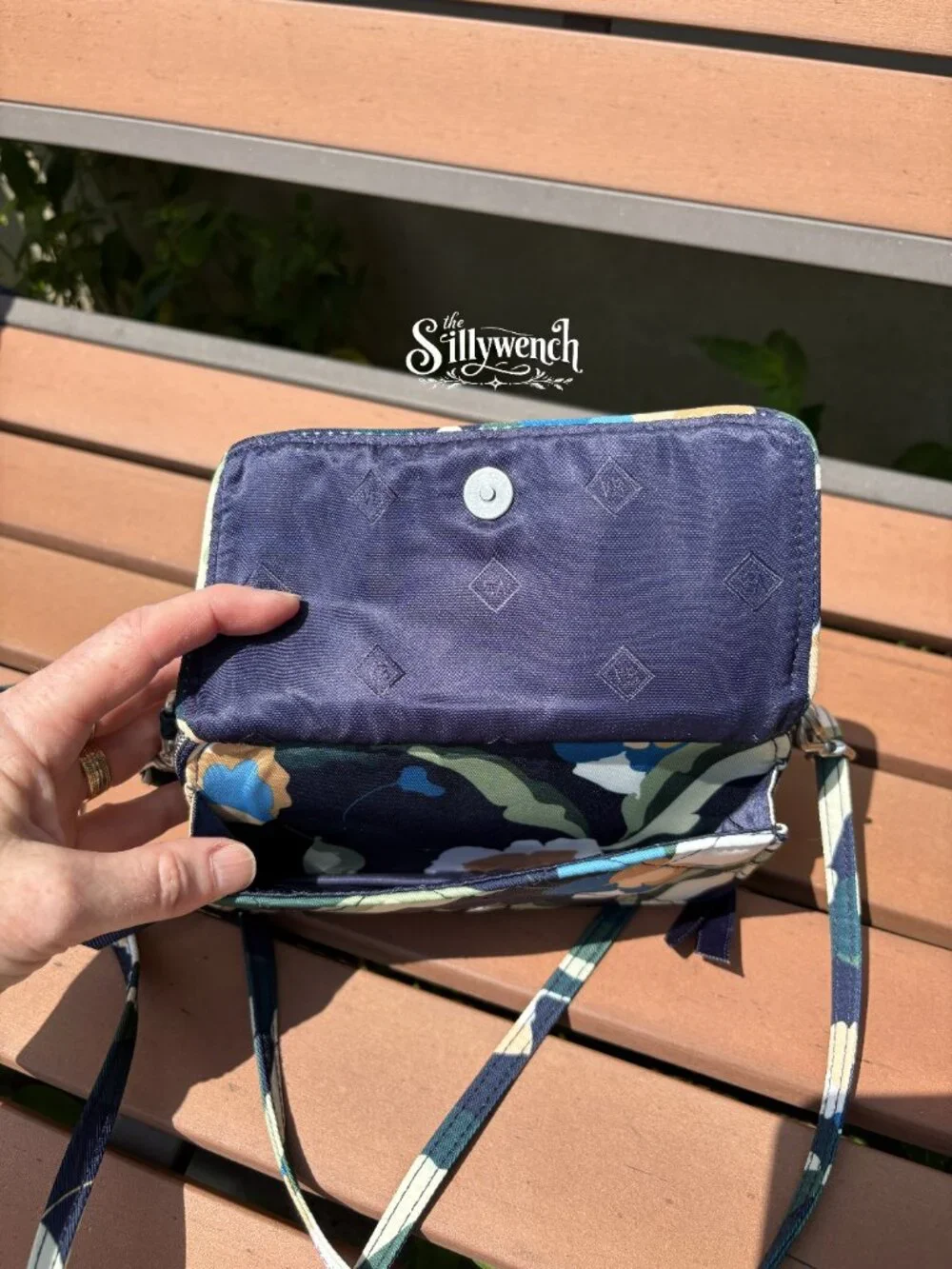 Vera Bradley Immersed Blooms RFID All in One Crossbody Bag in Performance Twill